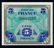 5 FRANCS 1944 Fayette VF.17-01 Sans Série  UNC NEUF - 1944 Drapeau/Francia