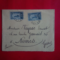 LETTRE MAROC POUR NIMES CACHET RESIDENCE GENERAL DE LA REPUBLIQUE FRANCAISE - Briefe U. Dokumente