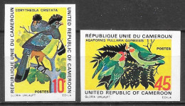 Oiseau - Cameroun N°534 10F & N°535 45F Touraco Géant Inséparable 1972 (non Dentelés/imperforated) ** - Cuculi, Turaco