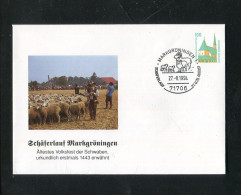 "BUNDESREPUBLIK DEUTSCHLAND" 1994, Privatganzsachenumschlag "Schaeferlauf Markgroeningen", SSt. (12802) - Private Covers - Used