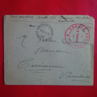 LETTRE MARSEILLE GARE POUR TOULON CACHET COMMISSION DE PORT DE MARSEILLE 1941 - Cartas & Documentos