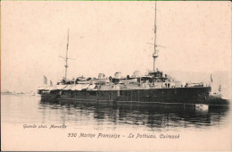 ! Cpa Marine Francaise, Cuirasse Le Pothuau, Frankreich, Warship - Krieg