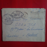 LETTRE ANGERS POUR MARBOUE C.O.A DE D.C.A 78 E BATTERIE 1940 - Cartas & Documentos