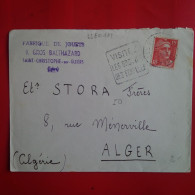 LETTRE SAINT CHRISTOPHE SUR GUERS POUR ALGER - Covers & Documents