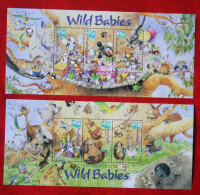 Wild Babies Birthday Party 2001 Mi 42+43 Yv  POSTFRIS MNH ** Australia Australien Australie - Blocks & Sheetlets