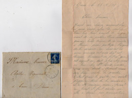 TB 4208 - 1921 - LAC - Lettre De Elisa ? à GRANE Pour Mme Emma ANDRE à EURRE ( Cachet Perlé ) - 1921-1960: Période Moderne