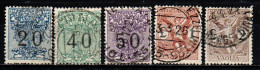 ITALIA REGNO - 1924 - SOGGETTI ALLEGORICI - SEGNATASSE PER VAGLIA - USATI - Tax On Money Orders