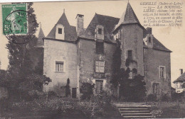 37. GENILLE . CPA. CHATEAU " LA BOURDILLIERE " .ANNEE 1906. + TEXTE - Genillé