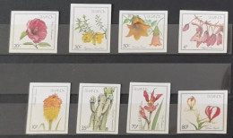 Rwanda 1982 COB 1102 - 1109 IMPERF Non Dentelé Fleurs Flowers Blumen - Unused Stamps