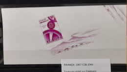 Rwanda 1967 COB Bl 8 Color Proofs Essais Couleur IMPERF ND Europa CEPT Naples Napoli Exposition Volcan Volcano Volkan - Volcanos