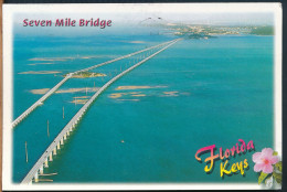 °°° 4179 - USA - FL - FLORIDA , SEVEN MILE BRIDGE- 2016 With Stamps °°° - Key West & The Keys