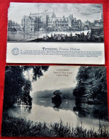 TERVUREN  - 2 CARTES  : Grand étang Dans Le Parc Royal - L'Ancien Château (coin Abîmé) - Tervuren