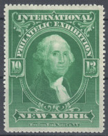 George Washington PHILATELIC EXHIBITION USA New York 1913 Label Vignette Cinderella HAMILTON Banknote Co. - George Washington