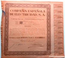 COMPAÑÍA ESPAÑOLA DE ELECTRICIDAD, S. A. - Elektrizität & Gas