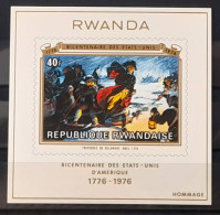 Rwanda 1976 COB 728 Feuillet De Luxe Proof Bicentenaire Des Etats-Unis USA Independance Unabhängigkeit - Unused Stamps