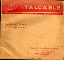 LIVRO INCOMPLETO DE TELEGRAMAS ITALCABLE DE PORTUGAL POR USAR-INCOMPLETE BOOK OF PORTUGAL TELEGRAMS - Altri & Non Classificati