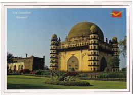 GOL GUMBAZ, BIJAPUR- MAUSOLEUM OF MOHD. ADIL SHAH-II- 2x COLOR VARIETY-PPC- INDIA POST-MNH--BX4-10 - Mosques & Synagogues