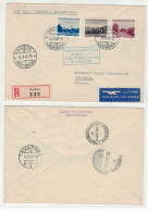 Liechtenstein // Poste Aérienne // 1er Vol Postal Spécial Swissair Suisse -Afrique Du Sud Au Départ  Vaduz Le 10.10.1947 - Posta Aerea