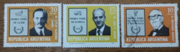 ARGENTINA - AÑO 1976 - Premios Nóbeles Argentinos. - Serie Completa 3 Valores - Usada - Usati