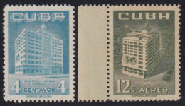 1956-472 CUBA REPUBLICA 1956 MASONIC TEMPLE BUILDING INAUGURATION ORIGINAL GUM.  - Neufs