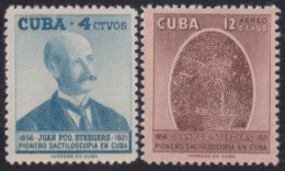 1957-507 CUBA REPUBLICA 1957 JUAN FRANCISCO STEEGERS DACTILOSCOPY PÒLICE ORIGINAL GUM.  - Nuovi