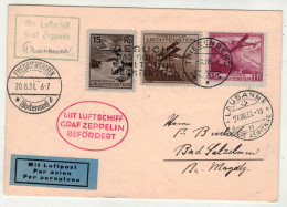 Liechtenstein // Poste Aérienne //Vol Graf Zeppelin Triesenberg-Lausanne 27.08.1931 - Poste Aérienne