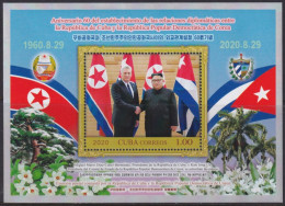 2020.60 CUBA 2020 MNH FRIENSHIP WITH NORTH KOREA DIAZ CANEL – KIM JONG UN.  - Unused Stamps