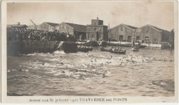 CPA13 /   MARSEILLE 31 JUILLET 1927 TRAVERSEE DES PORTS-DEPART- ,   ANIMEE NON CIRCULEE-INCONNUE Très Rare - Oude Haven (Vieux Port), Saint Victor, De Panier