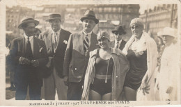 CPA13 /   MARSEILLE 31 JUILLET 1927 TRAVERSEE DES PORTS-Arrivée Des Gagnantes-ANIMEE -Non Circulée-INCONNUE Très Rare - Vieux Port, Saint Victor, Le Panier
