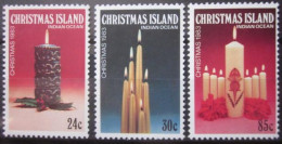 CHRISTMAS ISLAND 1983 ~ S.G. 178 - 180, ~ CHRISTMAS ~ CANDLES. ~  MNH #02909 - Christmas Island