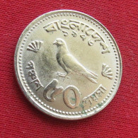 Bangladesh 50 Poisha 1973 KM# 4  Lt 579 *V1T RARE Bangladeche Bird - Bangladesch