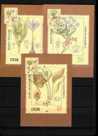 Germany / Deutschland DDR 1982 Toxic Plants Maximum Cards - Plantas Tóxicas