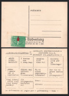 ESPERANTO Kultur Propaganda Instituto - BUDAPEST - LABEL CINDERELLA VIGNETTE + Postcard - 1930 HUNGARY Bookmark - Esperanto