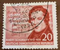 Germany DDR 1956 The 100th Anniversary Of The Death Of Robert Schuman 20 Pfg - Used - Gebraucht