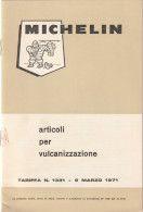 LIBRETTO - MICHELIN - ARTICOLI PER VULCANIZZAZIONE - Sonstige & Ohne Zuordnung