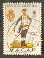MAC5410U4 - Army Uniforms - 40 Avos Used Stamp - Macau - 1966 - Oblitérés