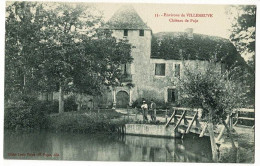 Environs De Villeneuve - Château De Pujo (animation) Circulé Sans Date - Villeneuve De Marsan