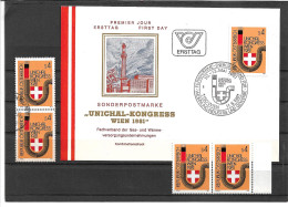 2322za: Österreich 1981, Unichal- Kongress, FDC Und 2mal **/ 2mal O - Gas