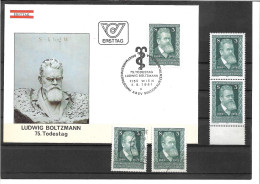 2322m: Österreich 1981, Ludwig Boltzmann, FDC Und 2mal **/ 2mal O - Atomenergie