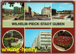 Guben - Mehrbildkarte 9   Wilhelm Pieck Stadt - Guben