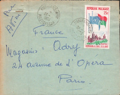 MADAGASCAR SEUL SUR LETTRE POUR LA FRANCE 1964 - Madagascar (1960-...)