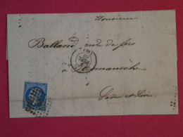 BT3 FRANCE  BELLE LETTRE 1860 LYON A ROMANECHE  + AFF. INTERESSANT+++ - 1853-1860 Napoléon III