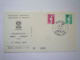 2023 - 1120  SAINT-PIERRE Et MIQUELON  -  1er  JOUR  Du  17  -  4  -  1990    XXX - Covers & Documents