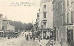 12 SAINT-AFFRIQUE BOULEVARD DE LA REPUBLIQUE AVENUE DE VABRES COIFFEUR CAFE  DEVANTURES COMMERCES ANIMATION AVEYRON - Saint Affrique