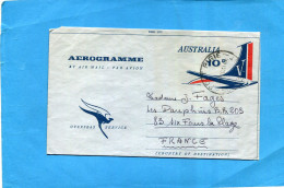AEROGRAMME-AUSTRALIE-cad Port Pirie-1965 Pour Françe - Aerogramas