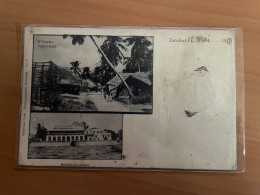 ZANZIBAR / N GAMBO NATIVE HUTS / BRITISCH CONSULATE / RARE - Tanzanie