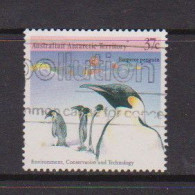 AUSTRALIAN  ANTARCTIC  TERRITORY    1988    Enviroment  Conservation    37c  Penguins    USED - Usati