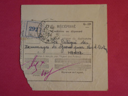 BT3  VIETNAM BELLE LETTRE D ETAT RECEPISSé RARE 1954 HANOI +INTERESSANT + - Vietnam