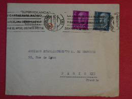 BT3 ESPANA  BELLE LETTRE 1950 A PARIS FRANCIA  + AFF. INTERESSANT + - Storia Postale