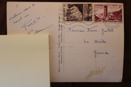 1956 Cpa Andorre Port Envalira Cover Vallées D'Andorre Andorra - Cartas & Documentos